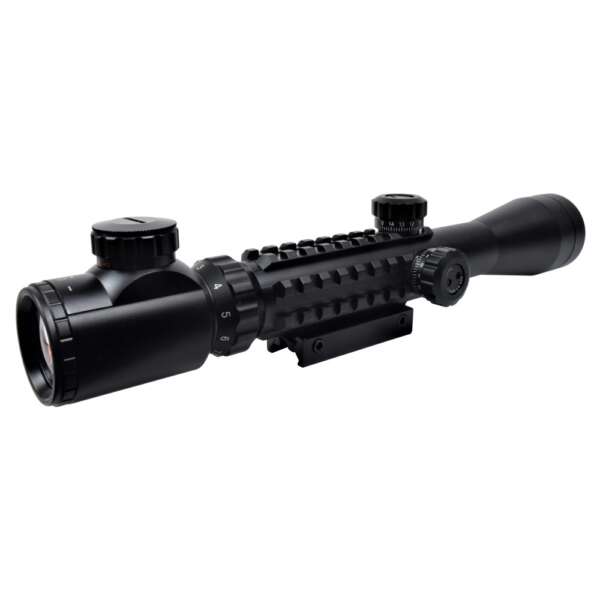 JS-TACTICAL OTTICA LENTE 40MM ZOOM 3X-9X (JS-3-9X40RAIL) - immagine 2