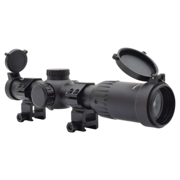 JS-TACTICAL OTTICA LONG EYE RELIEF ZOOM 1X-8X LENTE 24mm NERA (JS-1-8X24) - immagine 3