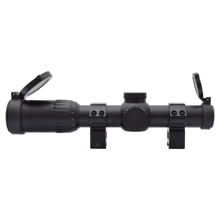 JS-TACTICAL OTTICA LONG EYE RELIEF ZOOM 1X-8X LENTE 24mm NERA (JS-1-8X24)