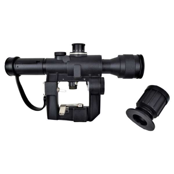 JS-TACTICAL OTTICA ZOOM 4X LENTE 26MM ATTACCO SVD/AK (JS-4X26SVD) - immagine 4