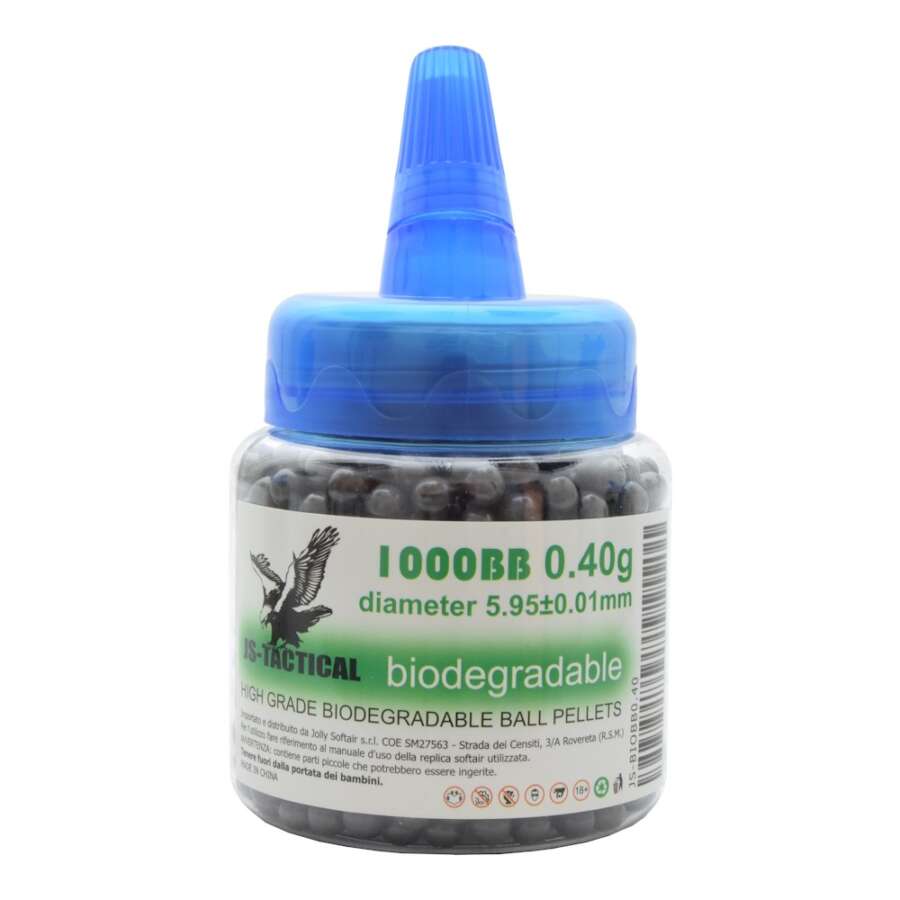 JS-TACTICAL PALLINI BIO 0,40G BIBERON 1000 NERO (JS-BIOBB0.40)