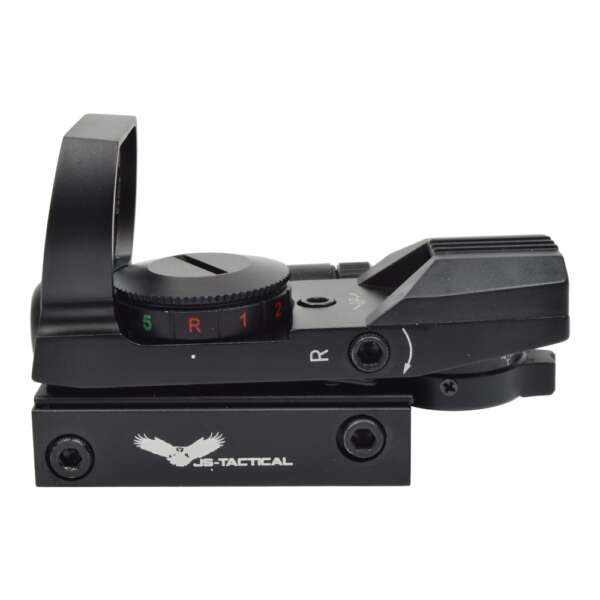 JS-TACTICAL RED DOT MULTI-RETICOLO CON LASER ROSSO NERO (JS-HD101) - immagine 4
