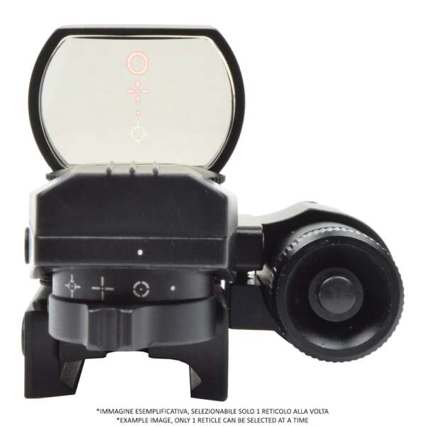 JS-TACTICAL RED DOT MULTI-RETICOLO CON LASER ROSSO NERO (JS-HD101) - immagine 5