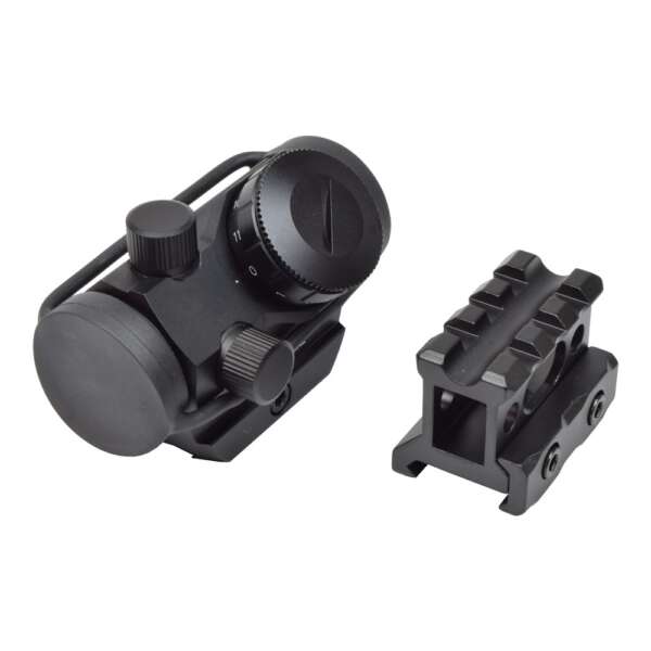 JS-TACTICAL RED DOT SIGHT CON RIALZO 1" NERO (JS-M1K) - immagine 7