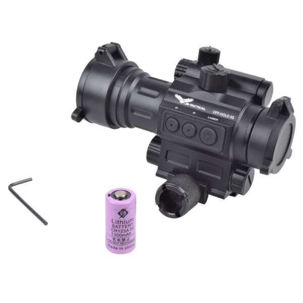 JS-TACTICAL RED DOT SIGHT SCOPE CON LASER INTEGRATO (JS-HD30L) - immagine 2