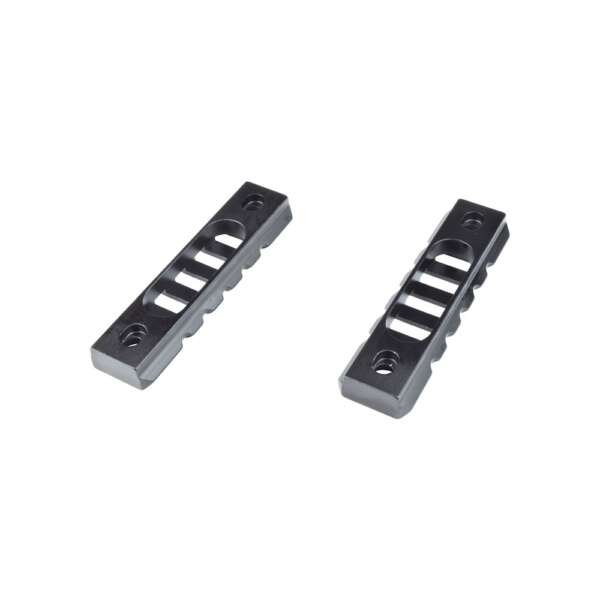 JS-TACTICAL SLITTA STANDARD 20mm 5 SLOTS PER KEYMOD NERO - 2 PEZZI (JS-KMRL7) - immagine 2