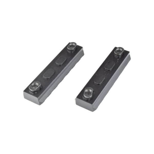 JS-TACTICAL SLITTA STANDARD 20mm 7 SLOTS PER M-LOK NERO - 2 PEZZI (JS-MLR7) - immagine 2