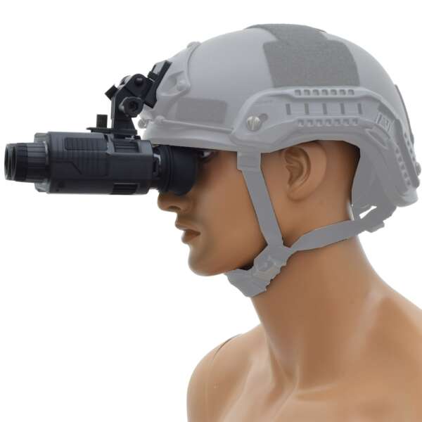 JS-TACTICAL VISORE NOTTURNO BINOCULARE ZOOM DIGITALE 1X-8X LENTI 25mm (JS-NV1) - immagine 4