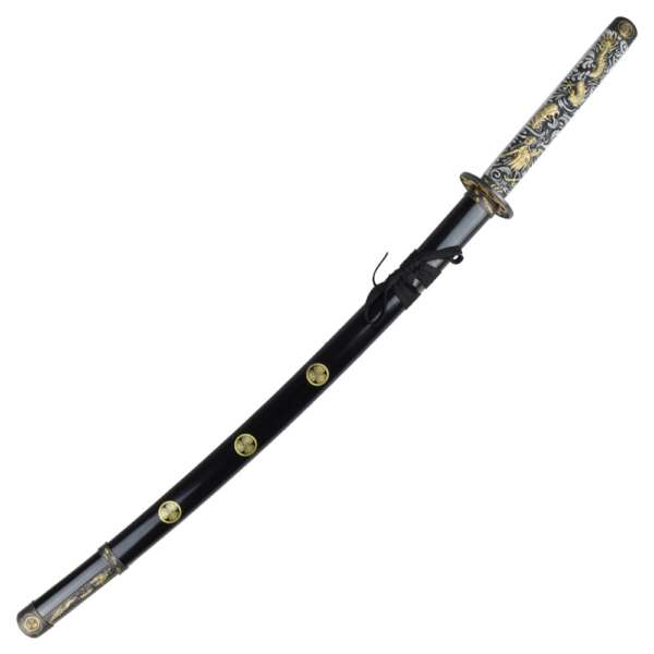KATANA ORNAMENTALE COLOR ORO (ZS626GD) - immagine 2