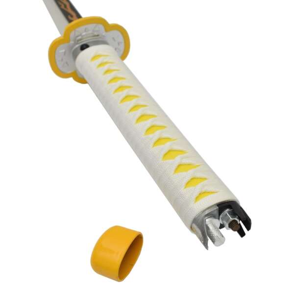 KATANA ORNAMENTALE CON ILLUMINAZIONE LED VERSIONE BAMBOO (ZS653GDWD-LS) - immagine 3