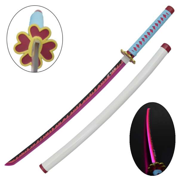 KATANA ORNAMENTALE CON ILLUMINAZIONE LED VERSIONE BAMBOO (ZS662GDWD-LS) - immagine 2