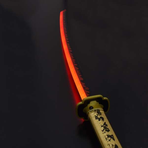KATANA ORNAMENTALE CON ILLUMINAZIONE LED VERSIONE BAMBOO (ZS672GDWD-LS) - immagine 2