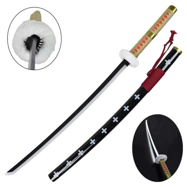 KATANA ORNAMENTALE CON ILLUMINAZIONE LED (ZS521RDGD) - immagine 2