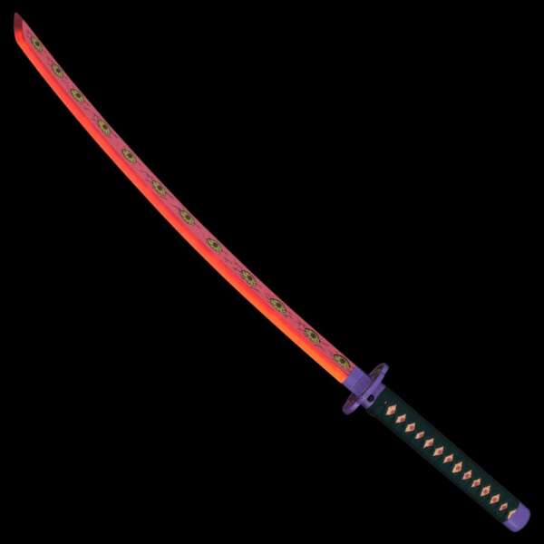 KATANA ORNAMENTALE CON ILLUMINAZIONE LED (ZS665GD) - immagine 3