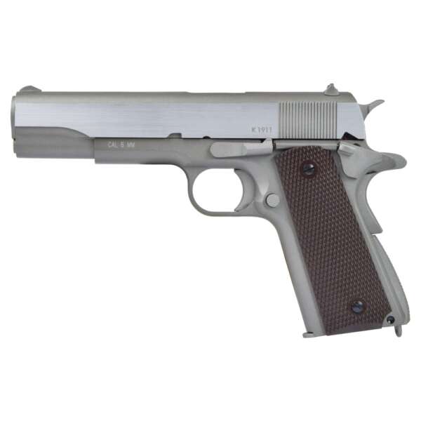 KWC PISTOLA A CO2 SCARRELLANTE 1911 TACTICAL SILVER (KW-1911TACS) - immagine 2