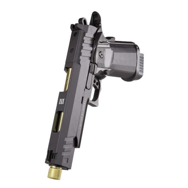 PISTOLA A CO2 SCARRELLANTE LUDUS III GOLD SECUTOR ARMS - immagine 6