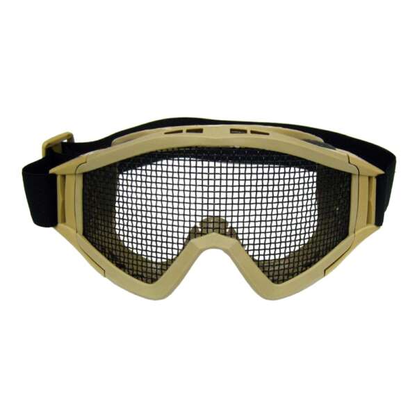 MASCHERA CON RETE METALLICA (6060) - TAN