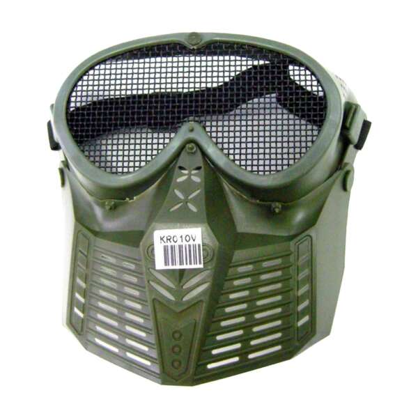 MASCHERA SMALL FLY UPGRADE CON RETE METALLICA OLIVE DRAB (KR010V) - immagine 2
