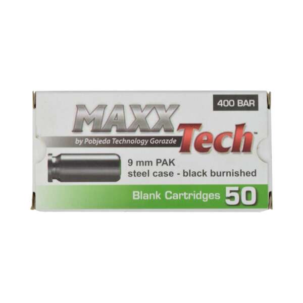MAXX TECH CARTUCCE A SALVE CALIBRO 9mm BLACK BURNISHED (MT9B) - immagine 2
