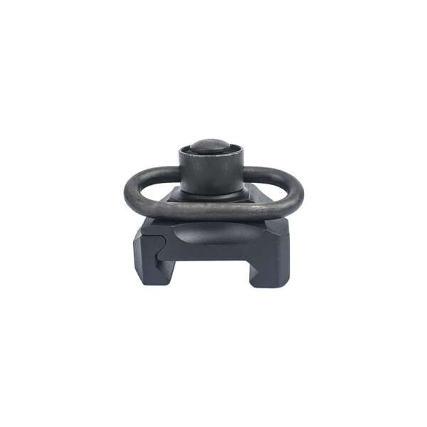 METAL ANELLO CINGHIA QD CON ATTACCO PER SLITTE 20mm NERO (ME4018-B) - immagine 3