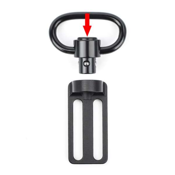 METAL ATTACCO CINGHIA DA 2 A 1 PUNTO NERO (ME4049-B) - immagine 4