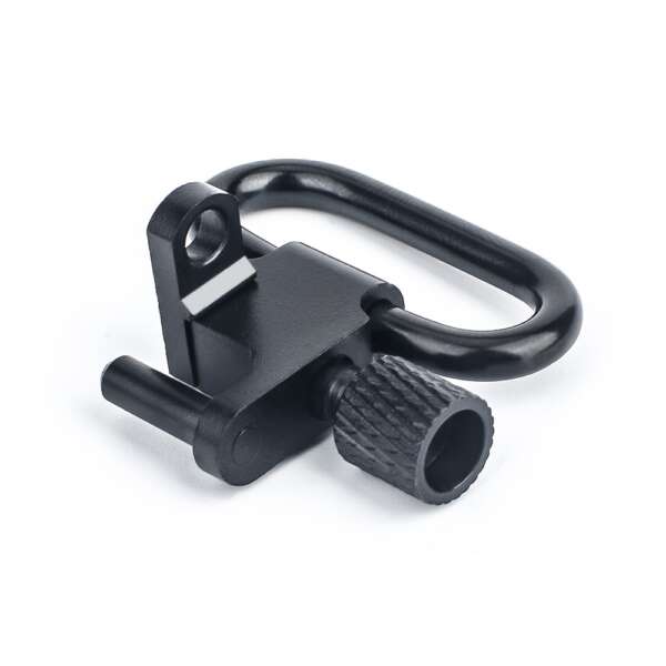 METAL GANCIO CINGHIA CON ATTACCO A VITE NERO (ME4001-B) - immagine 2