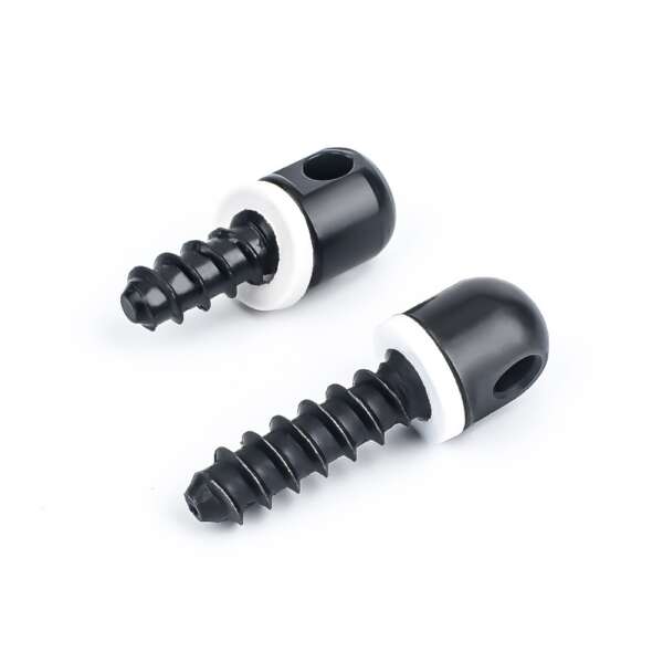 METAL GANCIO CINGHIA CON ATTACCO A VITE NERO (ME4001-B) - immagine 3