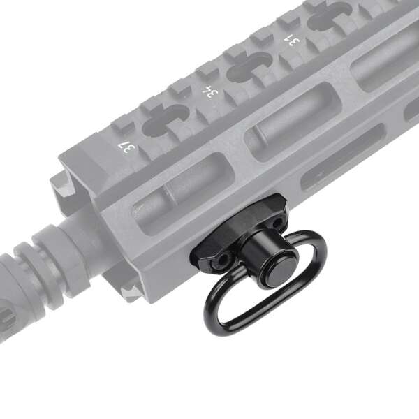 METAL GANCIO CINGHIA QD CON ATTACCO PER KEYMOD/M-LOK NERO (ME04022-B) - immagine 4