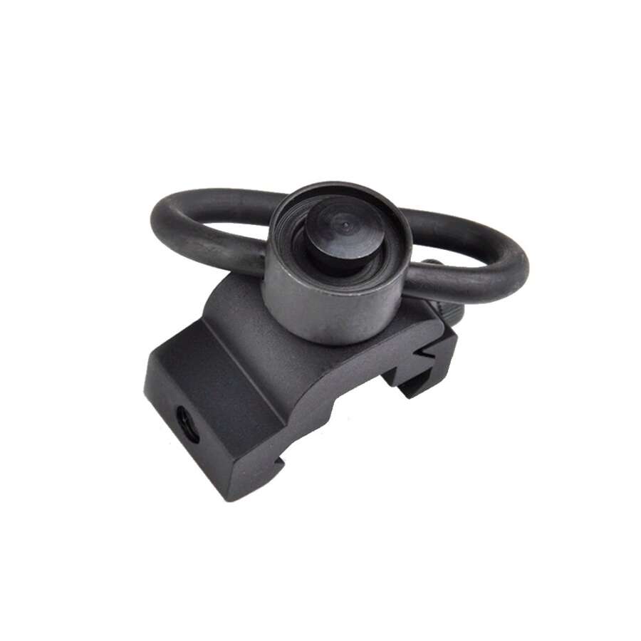 METAL GANCIO CINGHIA QD CON ATTACCO PER SLITTE 20mm NERO (ME4006-B)