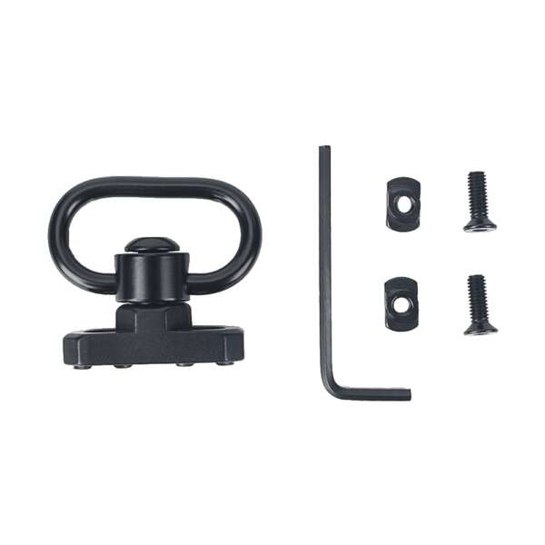 METAL GANCIO CINGHIA QD PER M-LOK NERO (ME4007-B) - immagine 4
