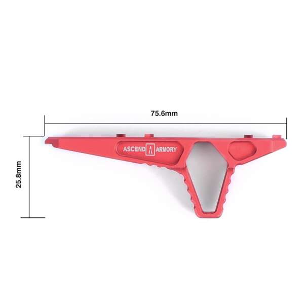METAL HAND-STOP PER KEYMOD/M-LOK ROSSO (ME6087-RED) - immagine 5