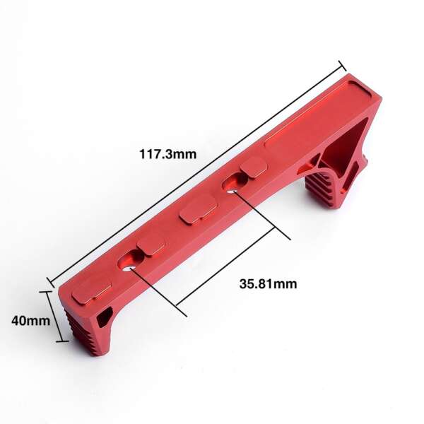 METAL IMPUGNATURA LINK CURVED PER KEYMOD ROSSA (ME6076-RED) - immagine 3