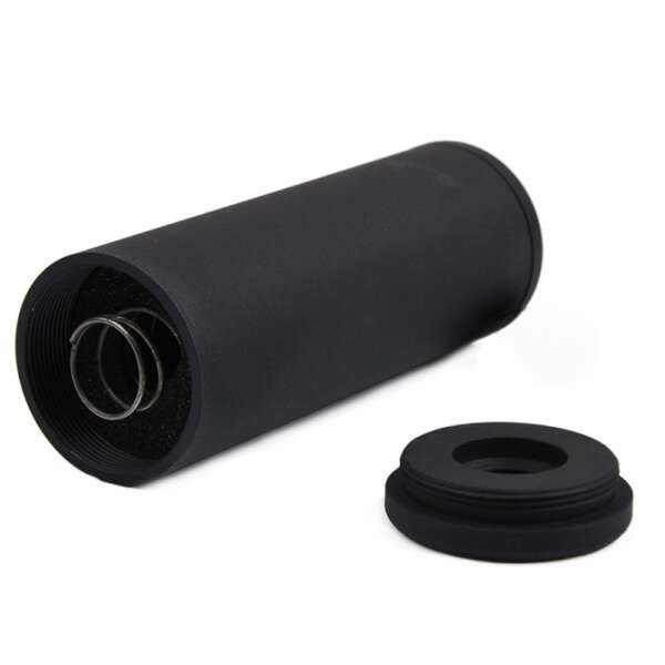 METAL SILENZIATORE SMOOTH STYLE VERSIONE 100X35 NERO (ME2020-B) - immagine 3