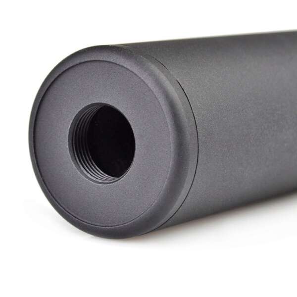 METAL SILENZIATORE SMOOTH STYLE VERSIONE 130X35 NERO (ME2019-B) - immagine 2