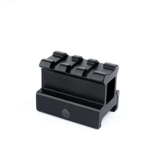 METAL SLITTA 20MM 3 SLOT CON RIALZO NERA (ME9007) - immagine 2