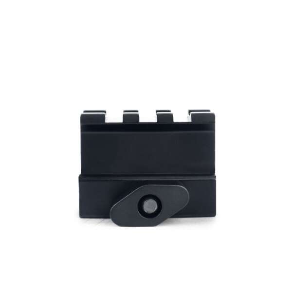 METAL SLITTA 20MM 3 SLOT CON RIALZO NERA (ME9007) - immagine 3