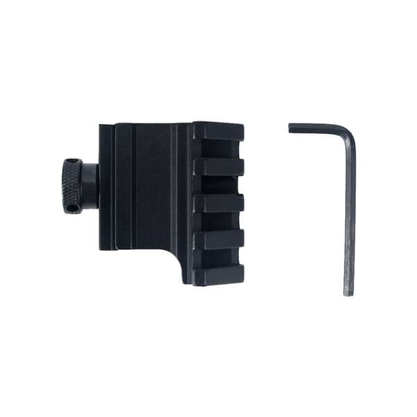 METAL SLITTA 20MM CON OFFSET 45° NERO (ME4037-B) - immagine 5