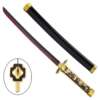 MINI KATANA ORNAMENTALE CON LAMA IN BAMBOO (ZS672MI-WD) - immagine 2