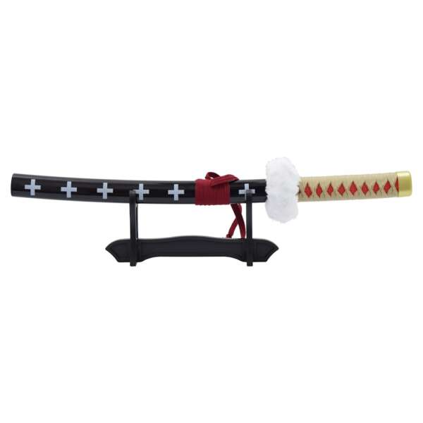 MINI KATANA ORNAMENTALE IN BAMBOO CON STAND (ZS521RDMI-WD) - immagine 2