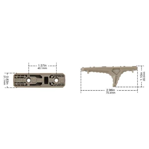 MP HAND STOP PER SISTEMI MLOK DARK EARTH (MP1012-T) - immagine 10