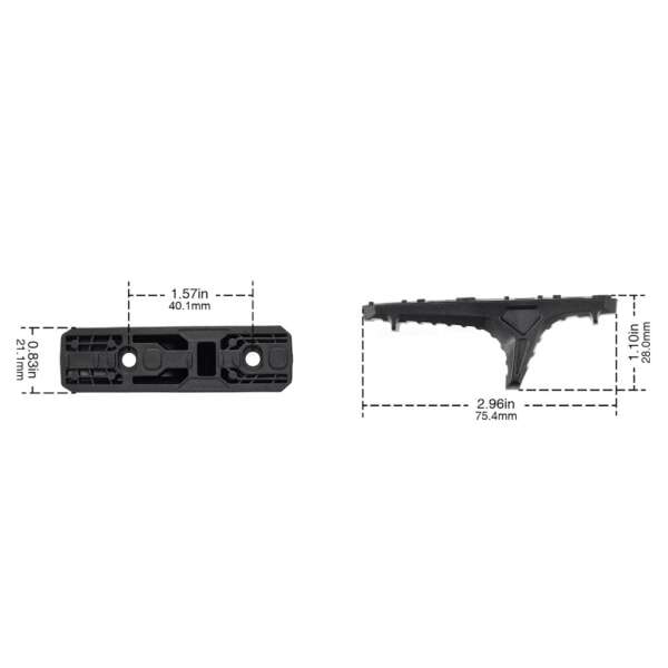 MP HAND STOP PER SISTEMI MLOK NERO (MP1012-B) - immagine 9