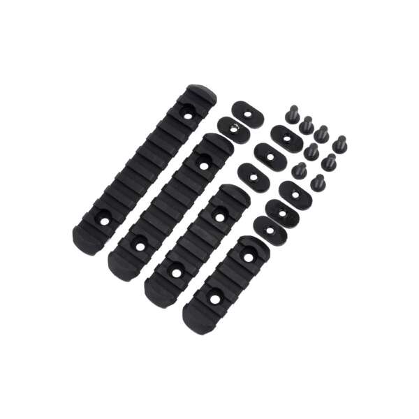 MP SET 4 SLITTE 20mm IN POLIMERO PER PARAMANI MOE NERO (MP2012-B) - immagine 3