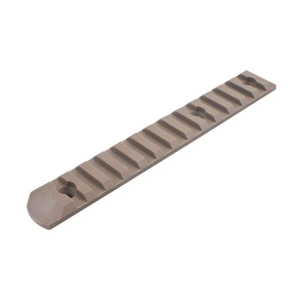 MP SET 6 SLITTE 20mm IN POLIMERO PER KEYMOD E M-LOK DARK EARTH (MP2013-T) - immagine 2