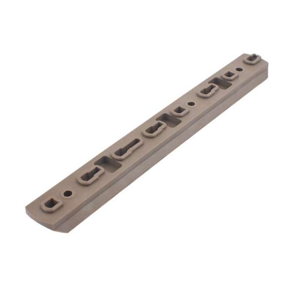 MP SET 6 SLITTE 20mm IN POLIMERO PER KEYMOD E M-LOK DARK EARTH (MP2013-T) - immagine 3