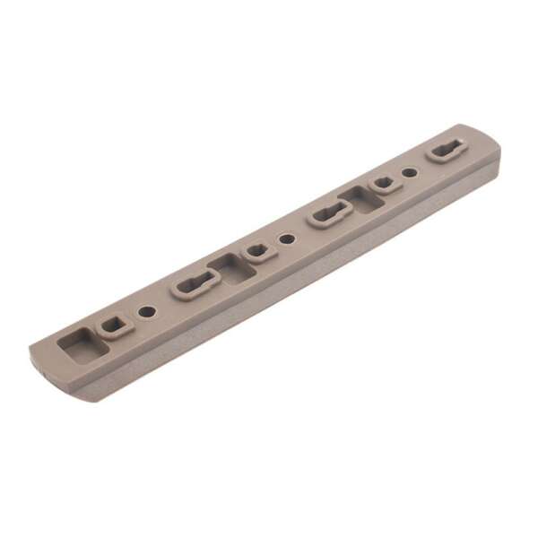 MP SET 6 SLITTE 20mm IN POLIMERO PER KEYMOD E M-LOK DARK EARTH (MP2013-T) - immagine 5