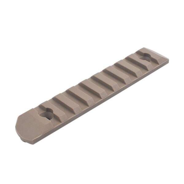 MP SET 6 SLITTE 20mm IN POLIMERO PER KEYMOD E M-LOK DARK EARTH (MP2013-T) - immagine 6