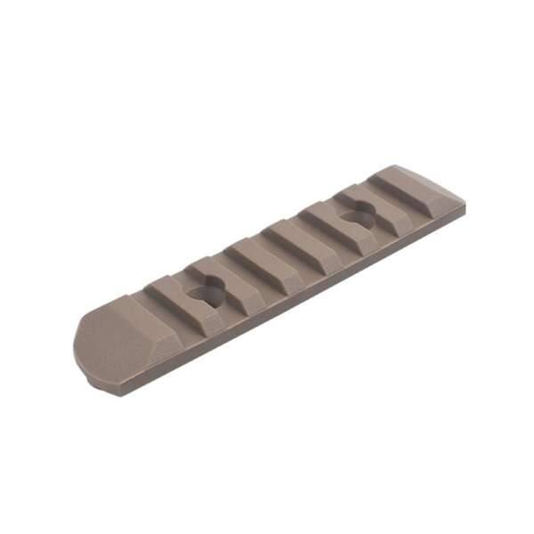 MP SET 6 SLITTE 20mm IN POLIMERO PER KEYMOD E M-LOK DARK EARTH (MP2013-T) - immagine 8