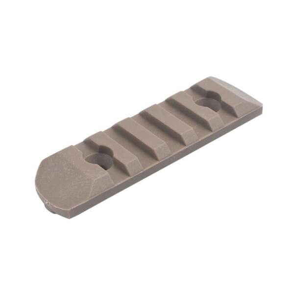 MP SET 6 SLITTE 20mm IN POLIMERO PER KEYMOD E M-LOK DARK EARTH (MP2013-T) - immagine 10
