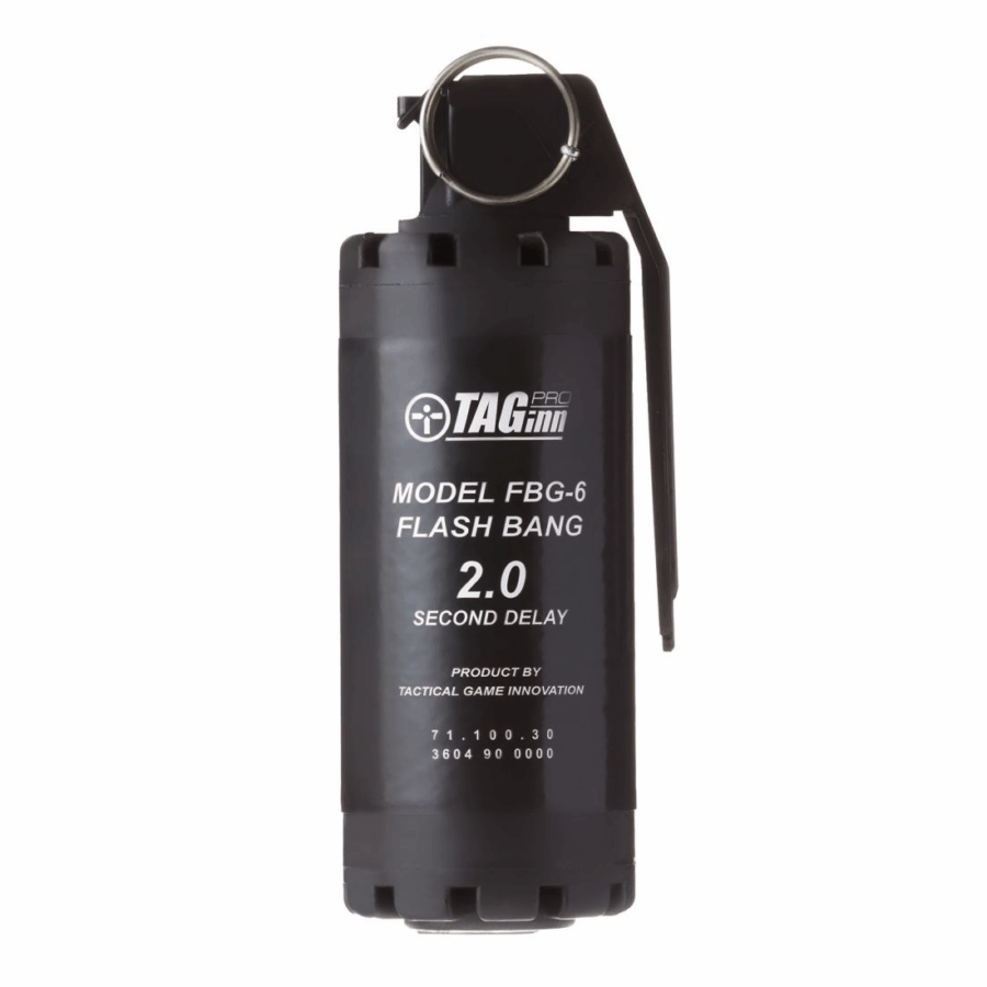 TAGINN - Airsoft Pyrotechnics FBG 6 Sound Flash Bang 2 SEC / GRANATA A MANO (1 pezzo)