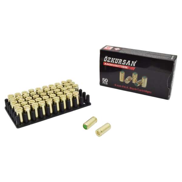 OZKURSAN CARTUCCE A SALVE CALIBRO 9mm P.A.K. 50 PZ (CT13) - immagine 2